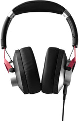 Austrian Audio Hi-X15, auriculares profesionales para estudios de grabación, salas de ensayo o uso diario (circumaurales, almohadillas de espuma con memoria, conector jack de 3,5 mm), negro/rojo
