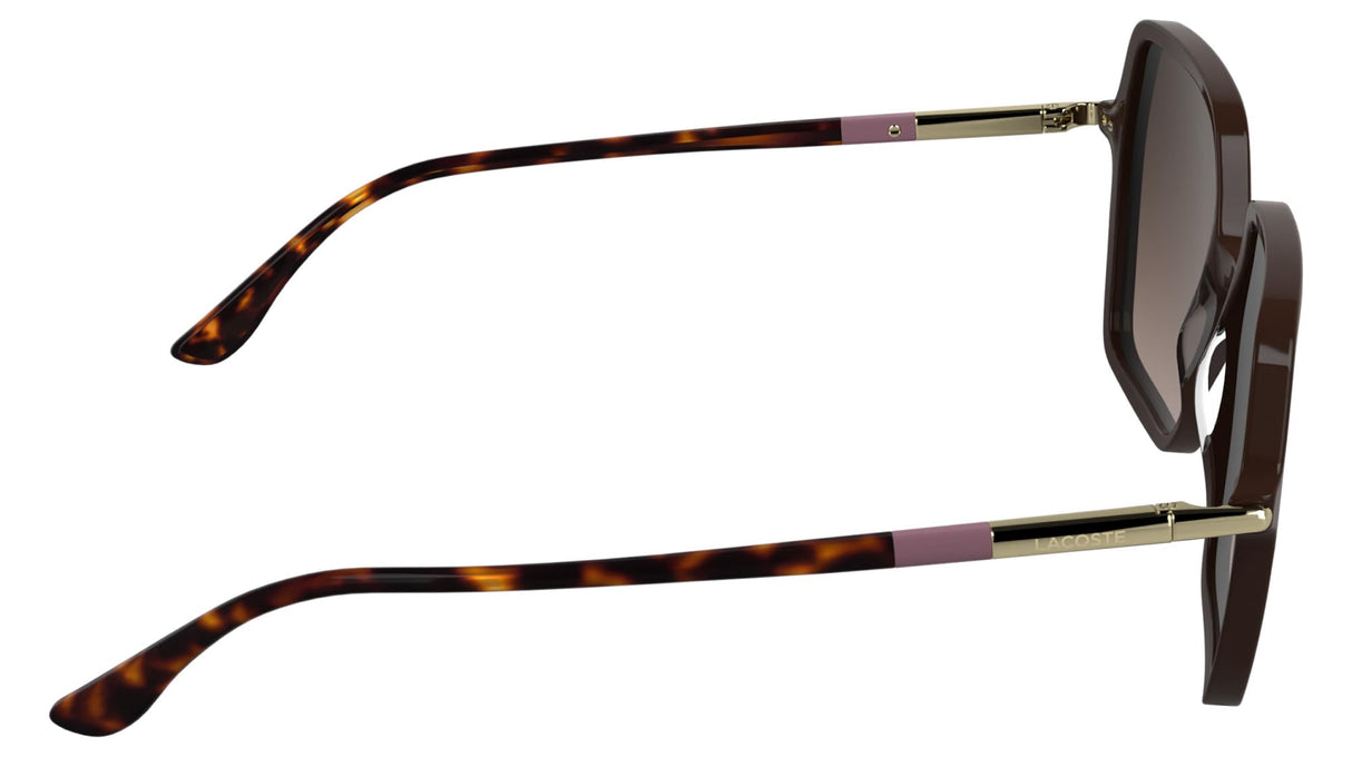 Lacoste Women's Sunglasses L6079S - Burgundy with Gradient Brown Lens