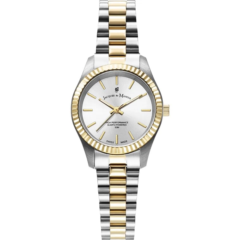 Jacques Du Manoir Reloj Analógico para Mujeres de con Correa en Acero Inoxidable JWL04005