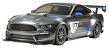 Tamiya 58664 1:10 RC Ford Mustang GT4 TT-02-coche/vehículo teledirigido, modelismo, Kit, Hobby, Tinkering, Modelo, Montaje, Color Grey
