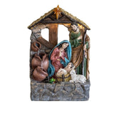 DRW Misterio Clasico con Fuente de 1 Pieza de Resina Pintado a Mano 56x35x80 cm