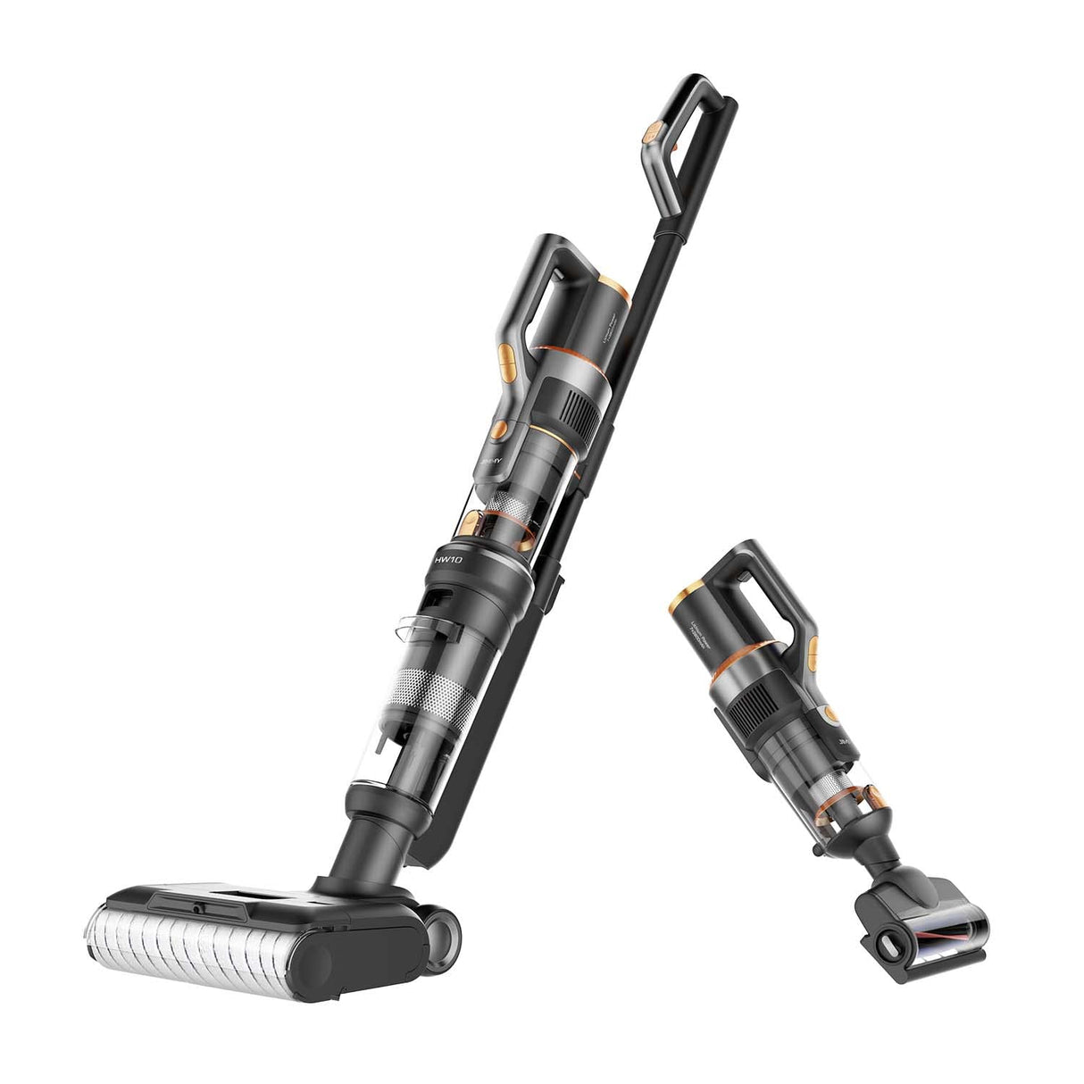 Jimmy HW10 Pro Aspirador Lavador, Limpiador 3 en 1 Inalámbrico Multisuperficie, 400 W, Asistente de Voz, Batería Extraíble con 80 Minutos de Autonomía, Pantalla LED y Autolimpieza