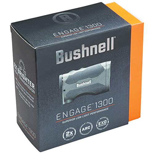 Bushnell - Bushnell - Engage 1300 - 6x24 - Negro - Telémetro láser - Detección avanzada de objetivos - Observación de aves - Avistamiento - Viajes - Vida silvestre - Prismáticos - E1300SBL