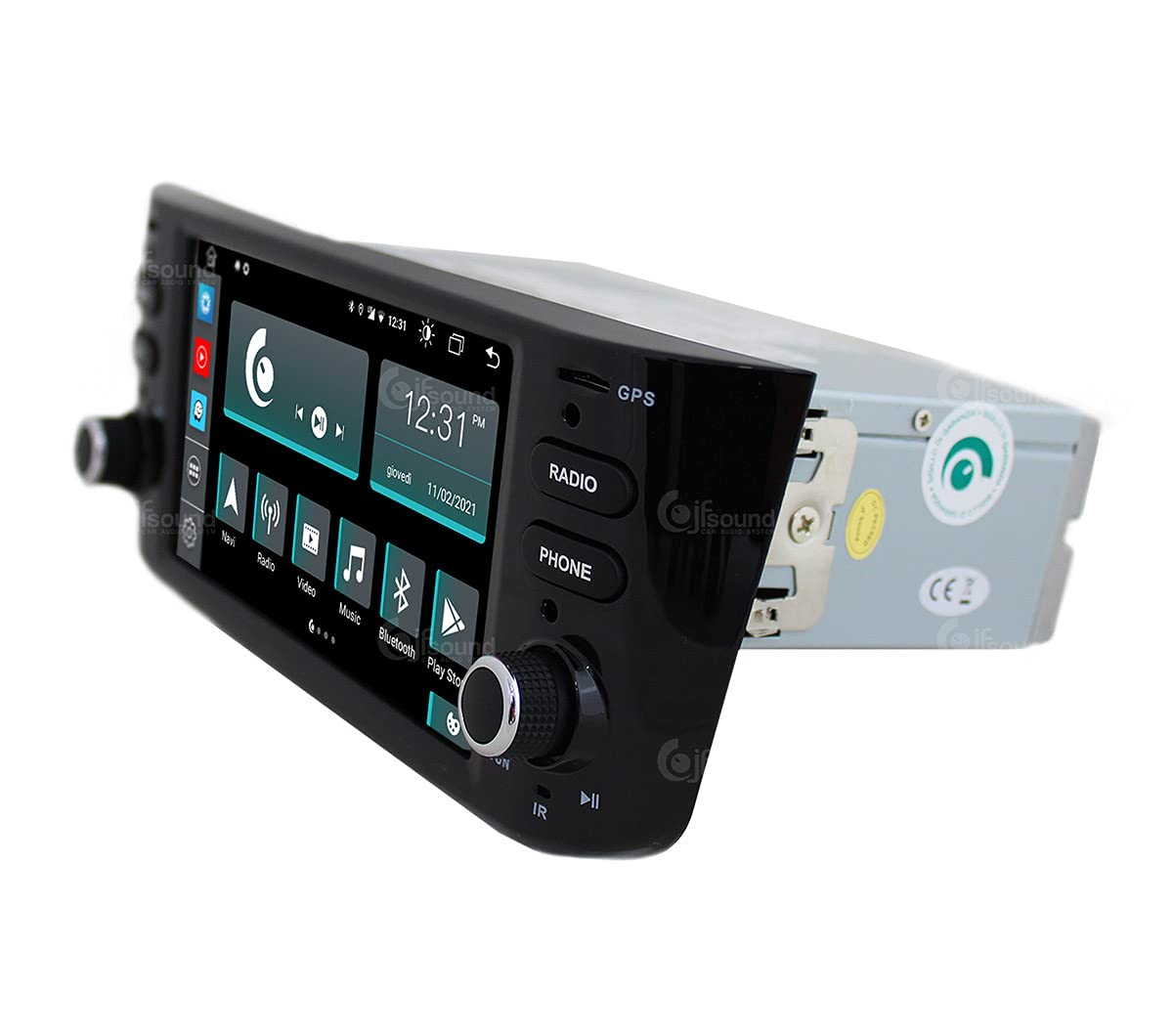 Autorradio de Ajuste Personalizado para Punto EVO Android GPS Bluetooth WiFi Dab USB Pantalla táctil Full HD 6,2" procesador de 8 núcleos y comandos de Voz