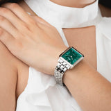 Lotus Reloj Mujer 18980/4 Square Series Caja de Acero Inoxidable 316l Plateado Correa de Acero Inoxidable 316l Plateado