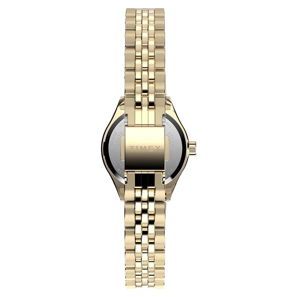 Timex Trend TW2W90800 - Reloj de Mujer 25 mm, Brazalete de Acero Inoxidable en Tono Dorado, Esfera Rosa y Caja en Tono Dorado