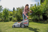 IKRA cortacésped eléctrico IERM 1638-1, 1600W, 5 Posiciones de Ajuste de Altura de Corte 30-75mm, Ancho de Corte 38cm
