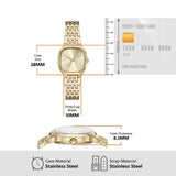 Skagen Reloj Analógico para Mujeres de Cuarzo con Correa en Acero Inoxidable SKW3162, 28MM, Tono Oro