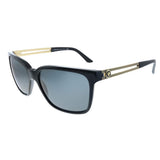 VERSACE 0Ve4307 Gafas de sol, Rectangulares, 58, Black