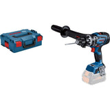 Bosch Professional BITURBO GSB 18V-150 C - Taladro percutor a batería (18V, 150 Nm, 2200 rpm, conectable, sin batería, en L-BOXX), Azul, solo