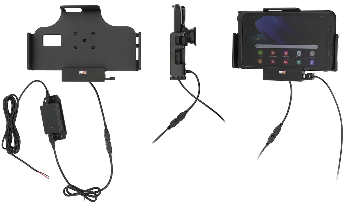Brodit Soporte para Dispositivos 713364, Fabricado en Suecia, con función de Carga para Smartphones - Samsung Galaxy Tab Active 2 SM-T390/SM-T395, Galaxy Tab Active 3 SM-T570/SM-T575