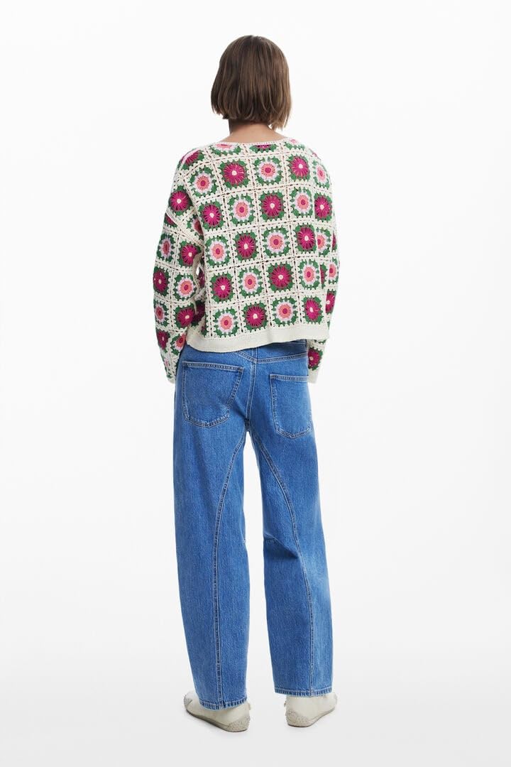 Desigual JERS_Johanna Sweatshirt, Blanco, L Women's