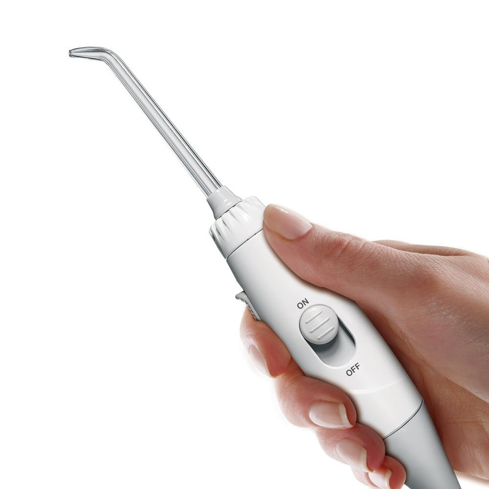 Waterpik Ultra Irrigador Dental Sobremesa Profesional con Agua a Presión y Sistema Avanzado de Control de Presión Mediante 10 Posiciones con 7 Boquillas, Eliminación de Placa Dental, Blanco (WP-660EU)