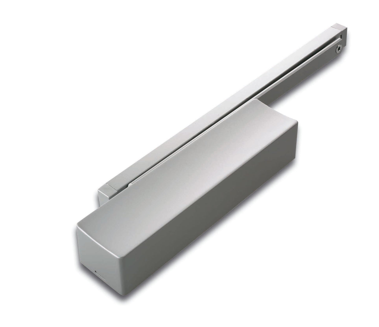 Bricard 6721027 Cierrapuertas con cremallera, Fuerza 2-5,Tecnología de leva, plata, opuesto Montaje invertido lado palmelas