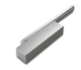 Bricard 6721027 Cierrapuertas con cremallera, Fuerza 2-5,Tecnología de leva, plata, opuesto Montaje invertido lado palmelas