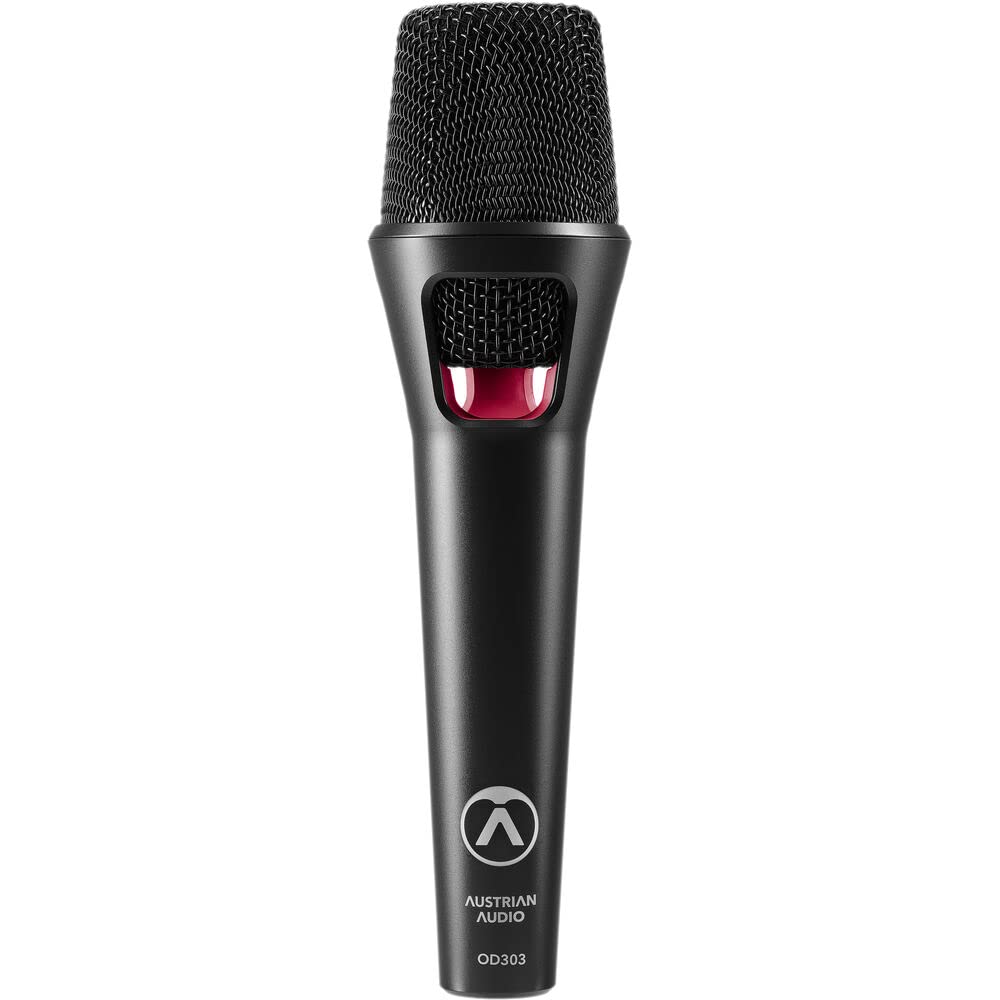 Austrian Audio OD303 - Micrófono de escenario con tecnología acústica abierta, micrófono direccional (banda ancha de frecuencia, estabilidad de retroalimentación, diseño abierto, difusor de ruido 3D