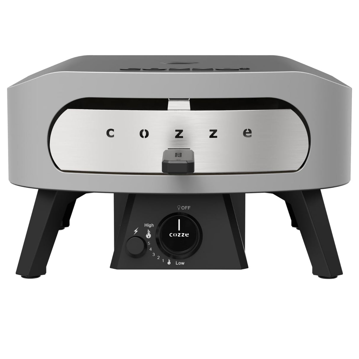 Cozze® Horno para pizza de gas 13" CLASSIC – 30 mbar, potente y rápido, con piedra de cordierita, encendido automático, diseño resistente