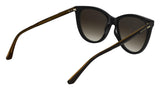 Calvin Klein Women's Sunglasses CK25508S - Black with Gradient Brown Lens