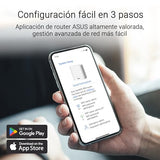 ASUS ZenWiFi BD4 2-Pack Mesh WiFi 7 de Doble Banda, 3600 Mbps, Cobertura de 470 m², Dos Puertos 2,5G, Controles de Seguridad y parentales incluidos, Smart Home Master SSIDs, Blanco