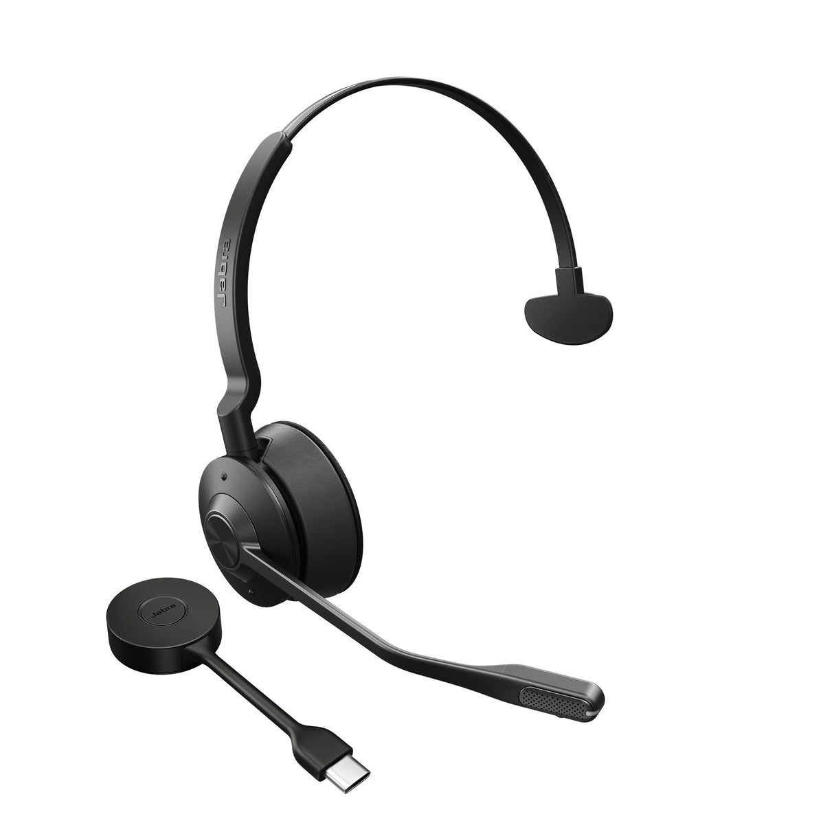 Jabra Engage 55 SE (Segunda edición) Auriculares inalámbricos de una Sola Oreja con Cable USB-C Link 400 Adaptador DECT - Micrófono con cancelación de Ruido, Amplio Rango - Funciona con Todas Las