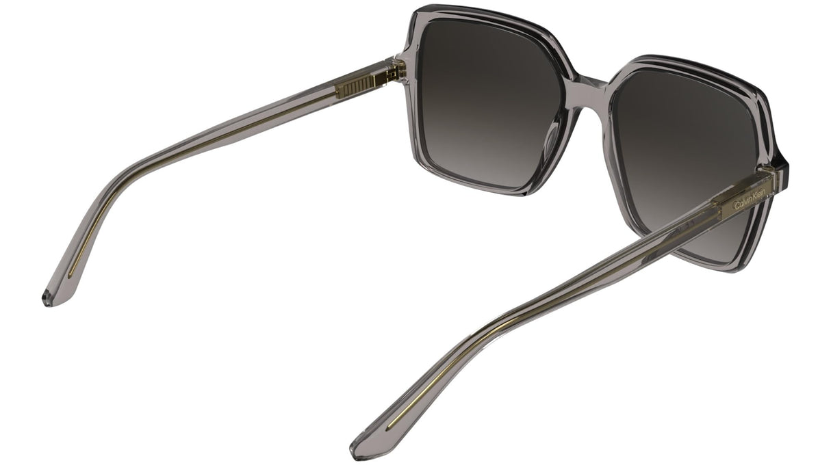 Calvin Klein Women's Sunglasses CK25537S - Transparent Taupe with Gradient Purple Lens
