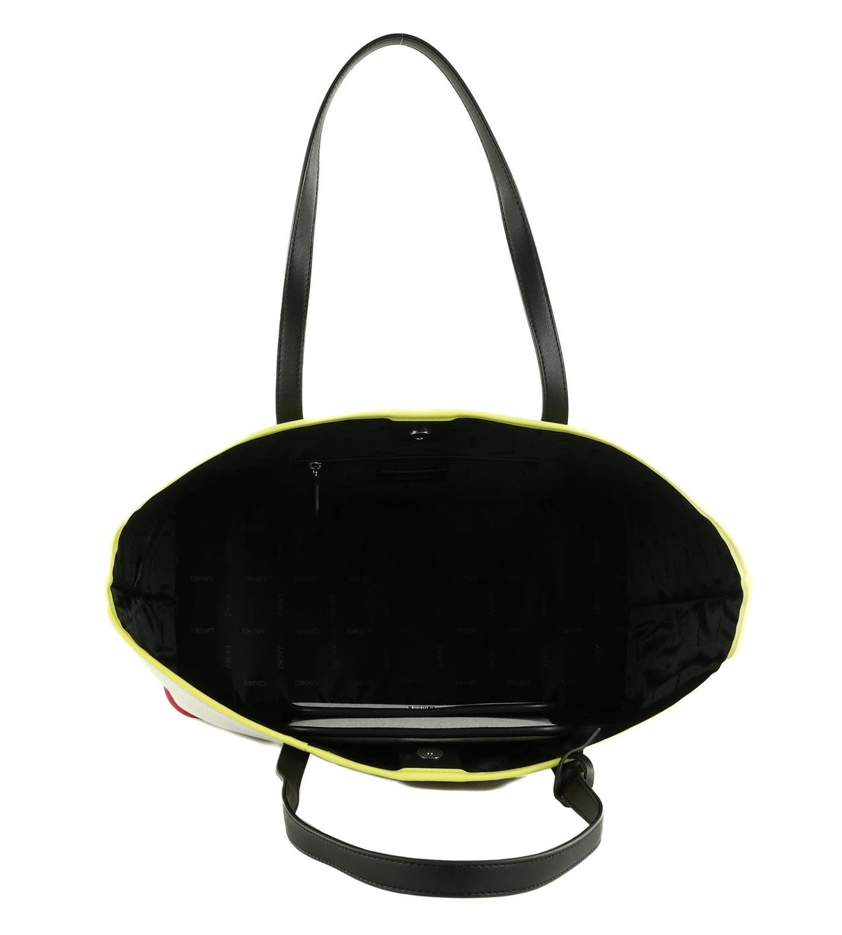 DKNY Hallie Tote, Bolsa de Mano para Mujer, Negro/Multicolor