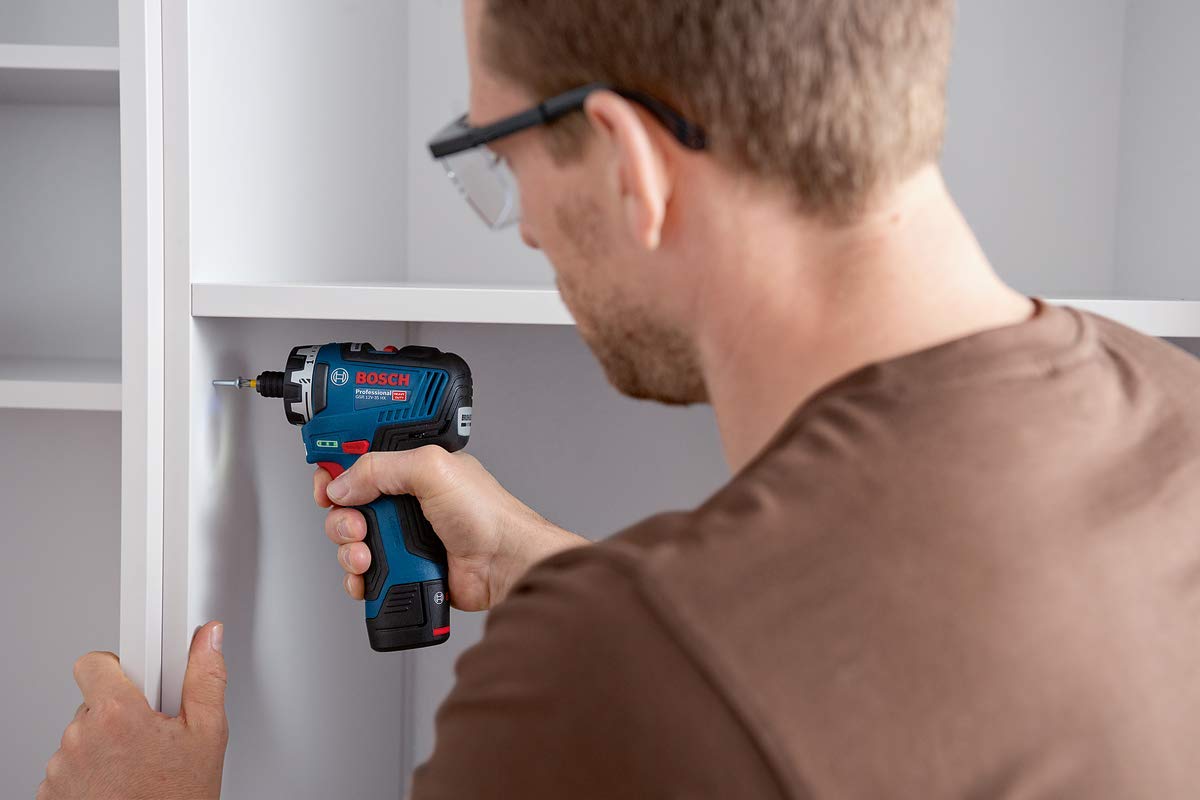 Bosch Professional 12V System GSR 12V-35 HX - Atornillador a batería (Brushless, 35 Nm, Ø máx. tornillo 10 mm, sin batería, en caja)