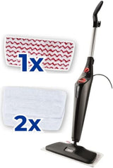 Vileda Steam PLUS XXL + Recambio Power Pad, Mopa a vapor para una limpieza más higiénica, elimina el 99,9% de bacterias, óptima para alfombras y moqueta, apto para todo tipo de suelos