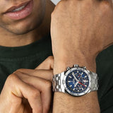 Festina Reloj Hombre F20670/1 Chrono Bike Caja de Acero Inoxidable 316l Plateado Correa de Acero Inoxidable 316l Plateado