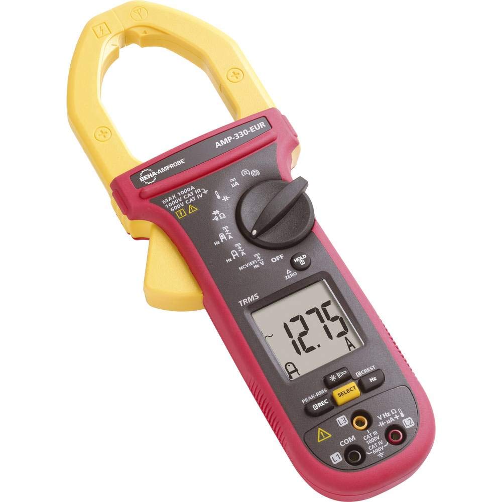 Amprobe AMP-330-EUR Medidor de abrazadera de mantenimiento del motor, 1000A AC/DC TRMS