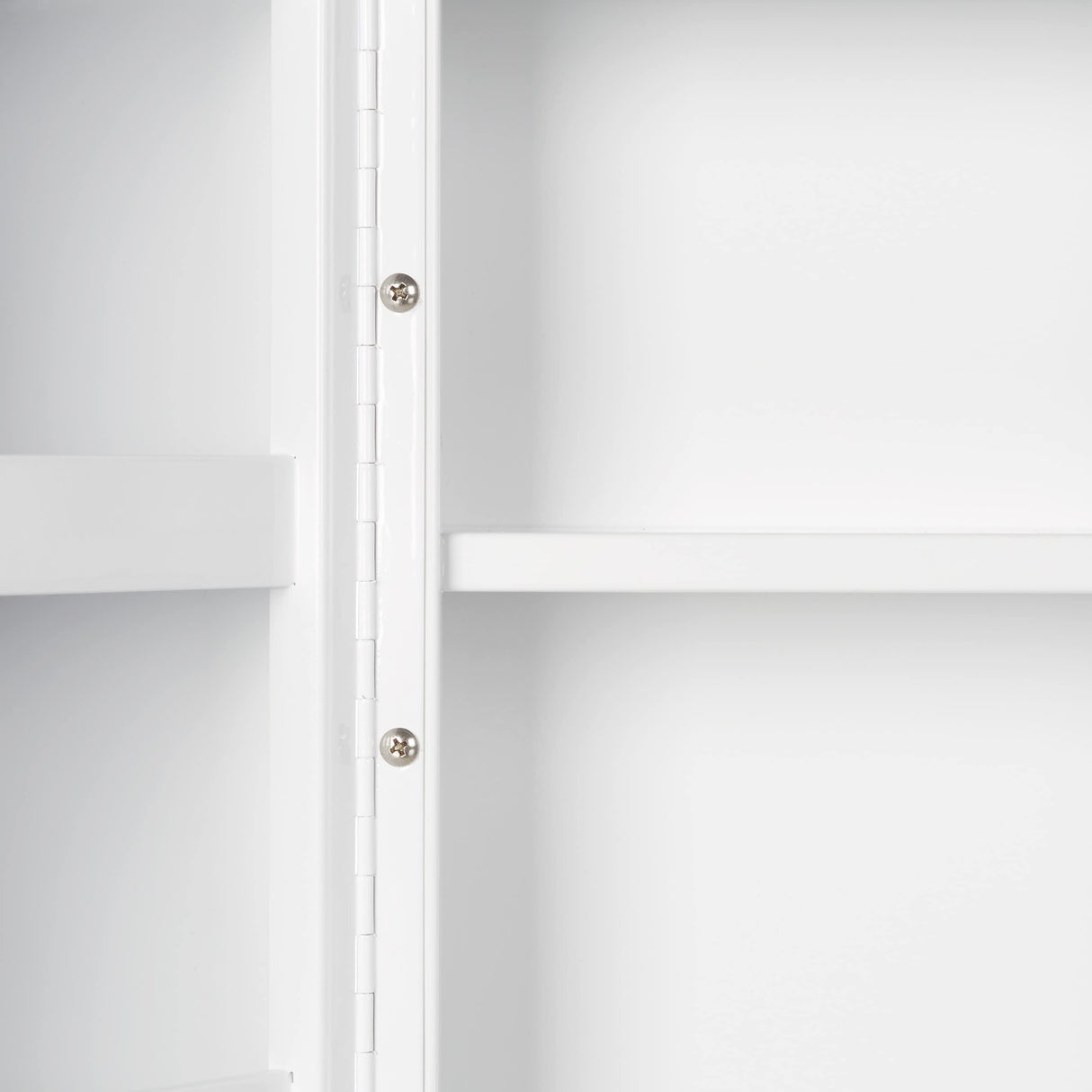 Relaxdays Armario Botiquín de Acero con Cerradura, 11 Compartimentos, 53x53x21,5cm, 2 Puertas, Primeros Auxilios, Blanco, 53 x 53 x 21.5 cm