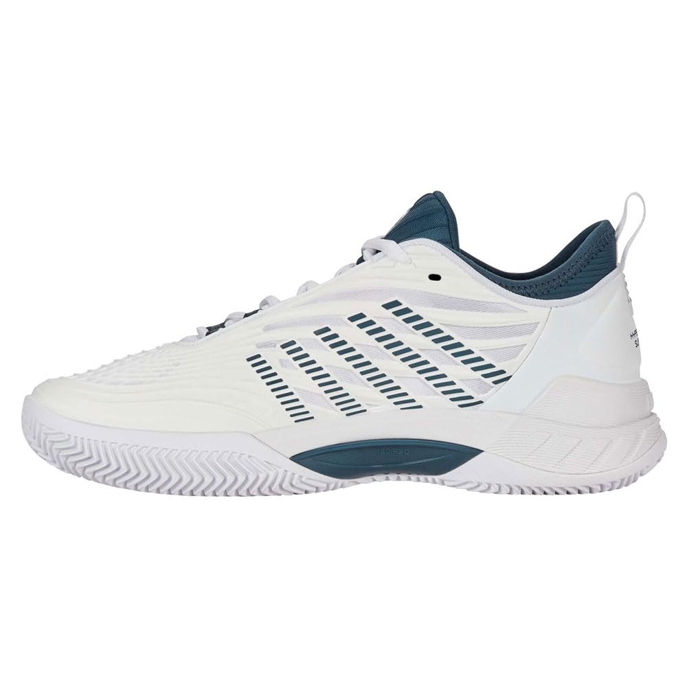 K-Swiss Hypercourt Supreme 2 Tennis Shoe da uomo, White Stargazer, 44.5 EU