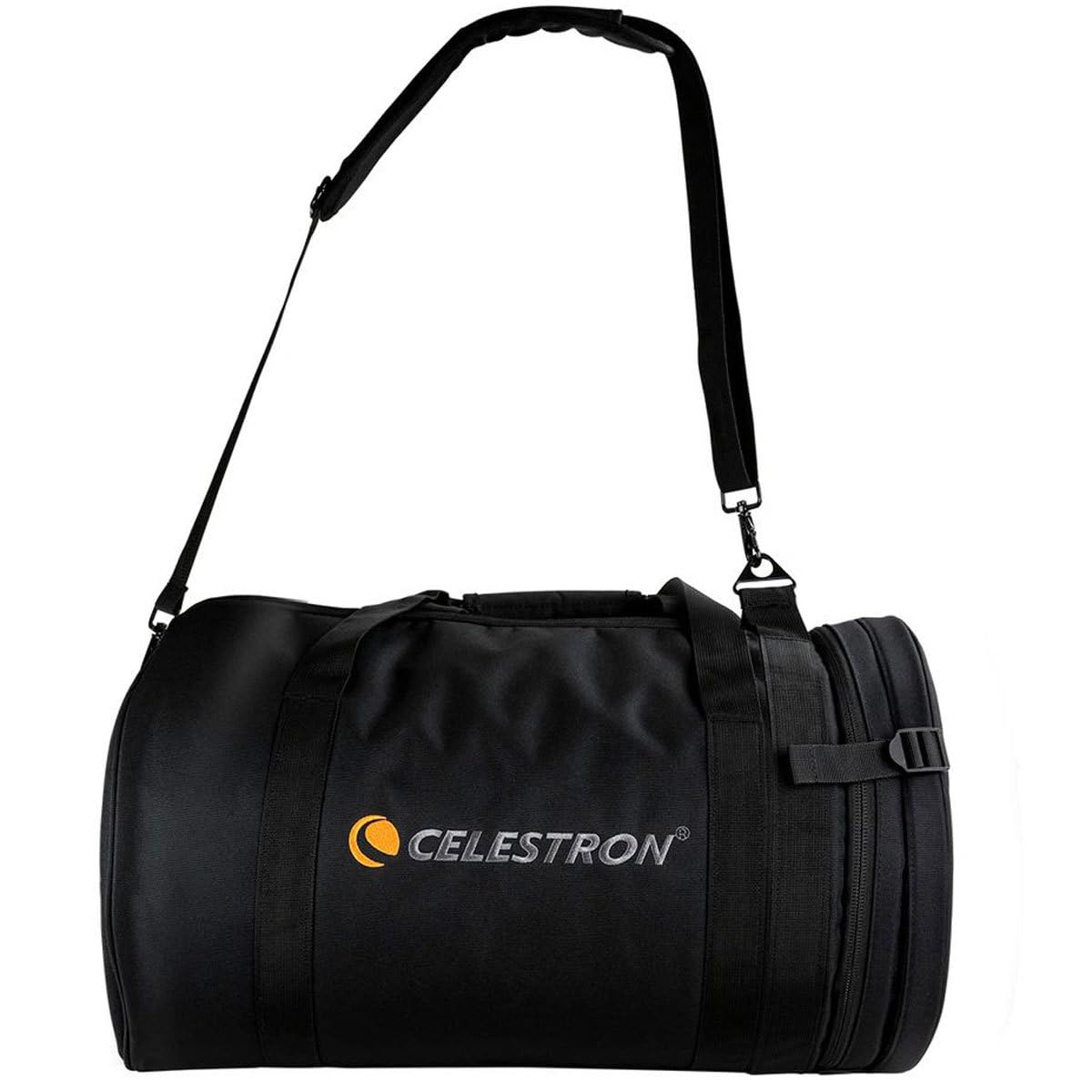 Celestron 94026 Bolsa para telescopio de 8” para tubos ópticos Schmidt Cassegrain y EdgeHD – Estuche resistente al agua duradero con compartimentos protectores, bolsillo para accesorios, correa, negro