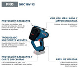 Cortador de varilla roscada a batería GGC 18V-12 con Bosch Professional 18V System (corta hasta M12 en acero y M10 en acero inoxidable, incl. par de troqueles de corte múltiple - métrico)