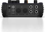 AXE I/O ONE de IK Multimedia, interfaz de audio USB compacta con diseño de tono de guitarra avanzado Z-TONE. Conector USB-C. Viene con TONEX SE y AmpliTube 5 SE