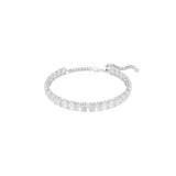 Swarovski Gargantilla Millenia, Talla octogonal, Blanca, Baño de rodio