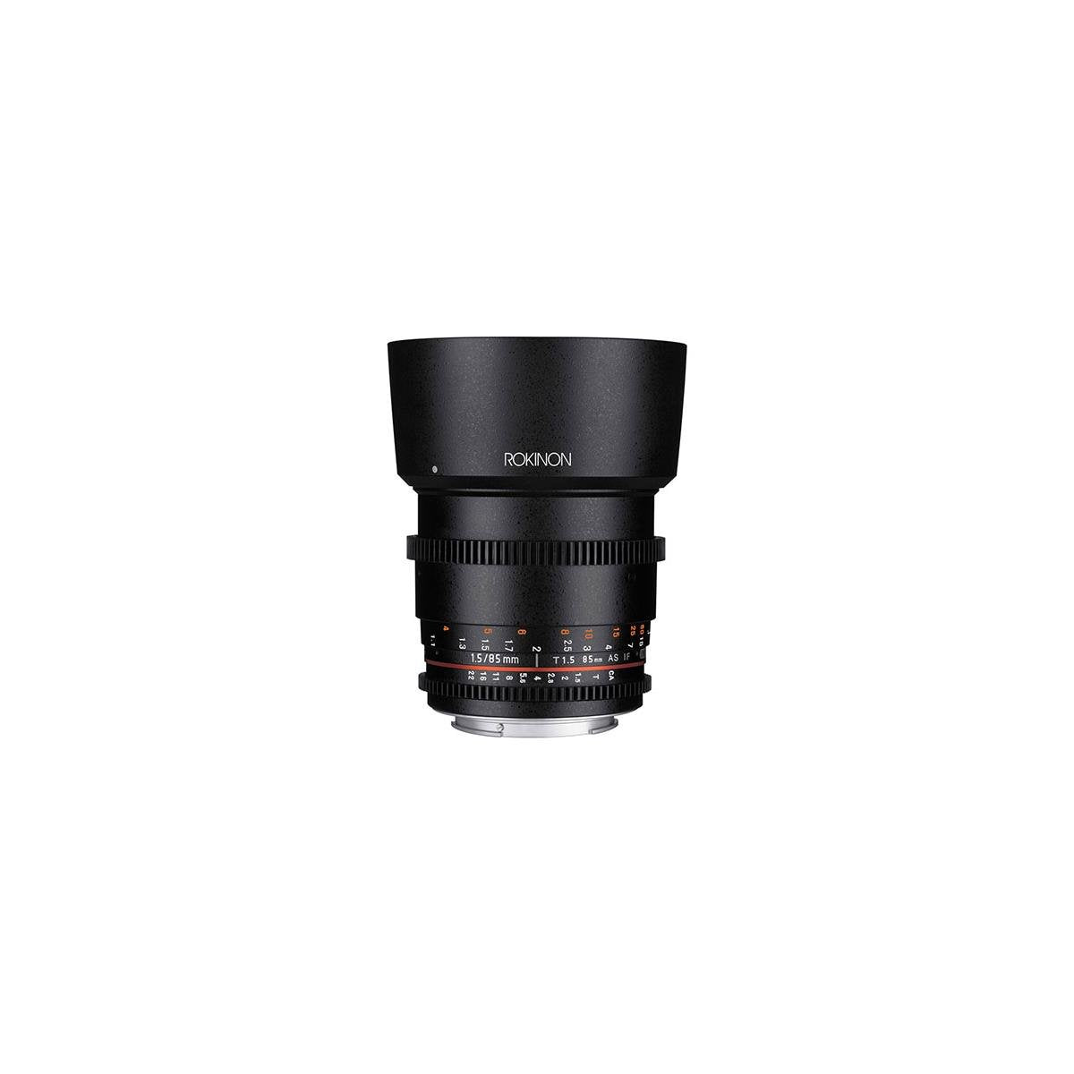 Rokinon Cine DS DS85M-N 85mm T1.5 AS IF UMC Marco Completo Cine Lente Fija para Nikon