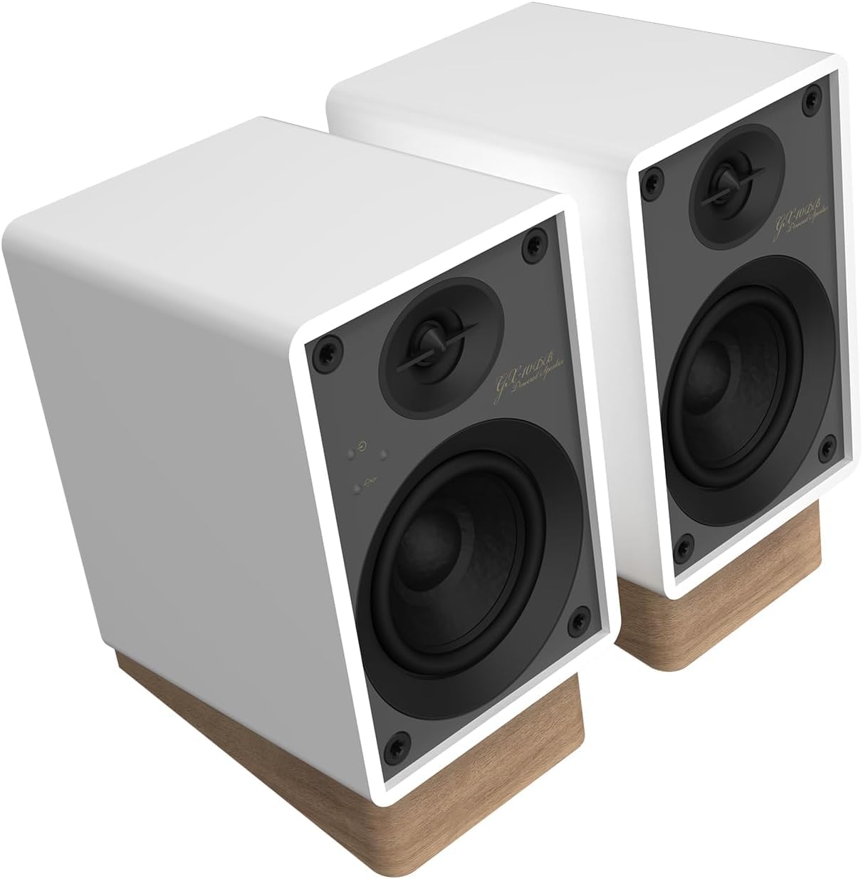 ONKYO Creator Series GX-10DB Powered Monitors, White – 3" woofer, USB-C, Line/Phono, Optical, Bluetooth 5.3 LE Audio