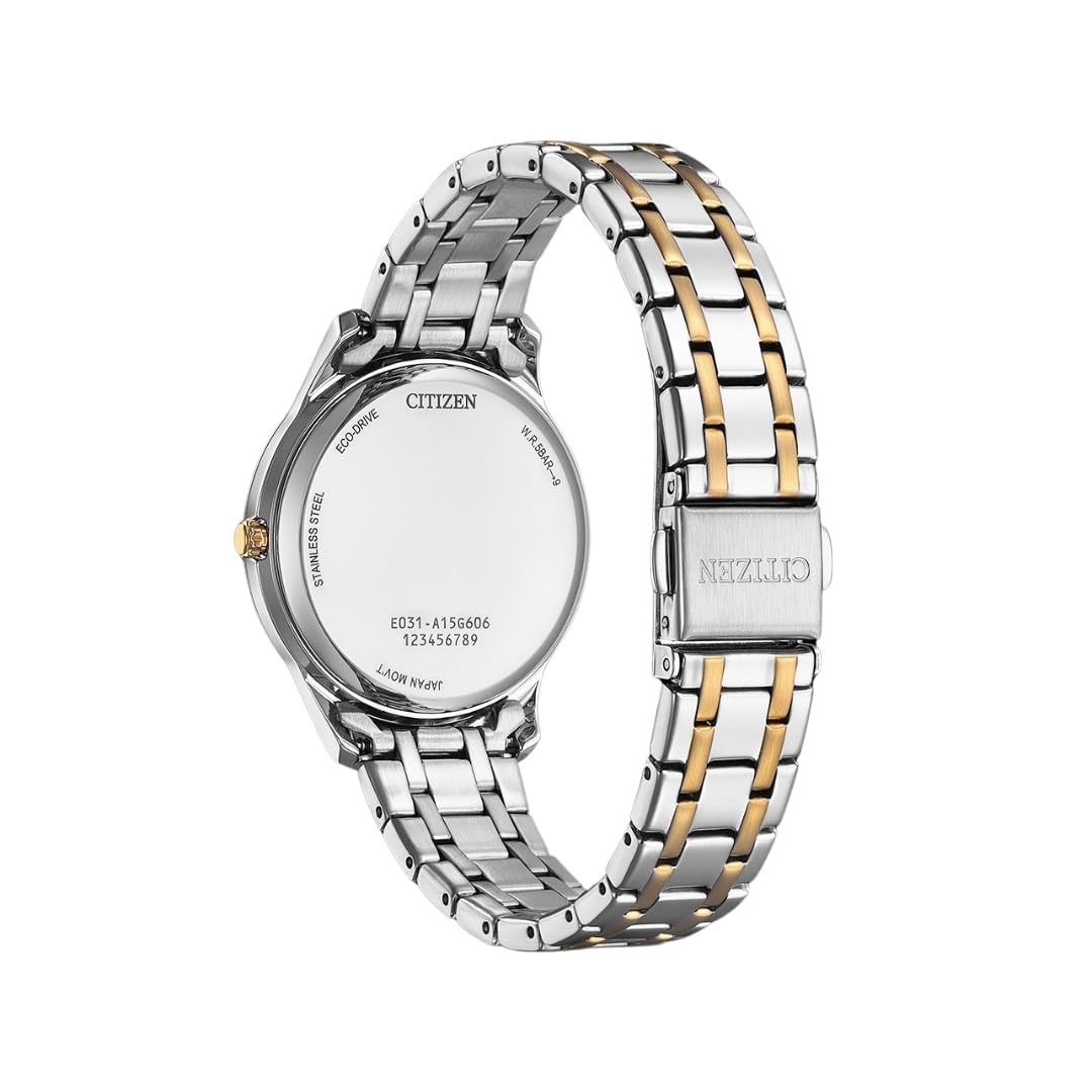 Citizen Reloj Analógico para Mujeres de Cuarzo con tecnología Solar EM0416-78A