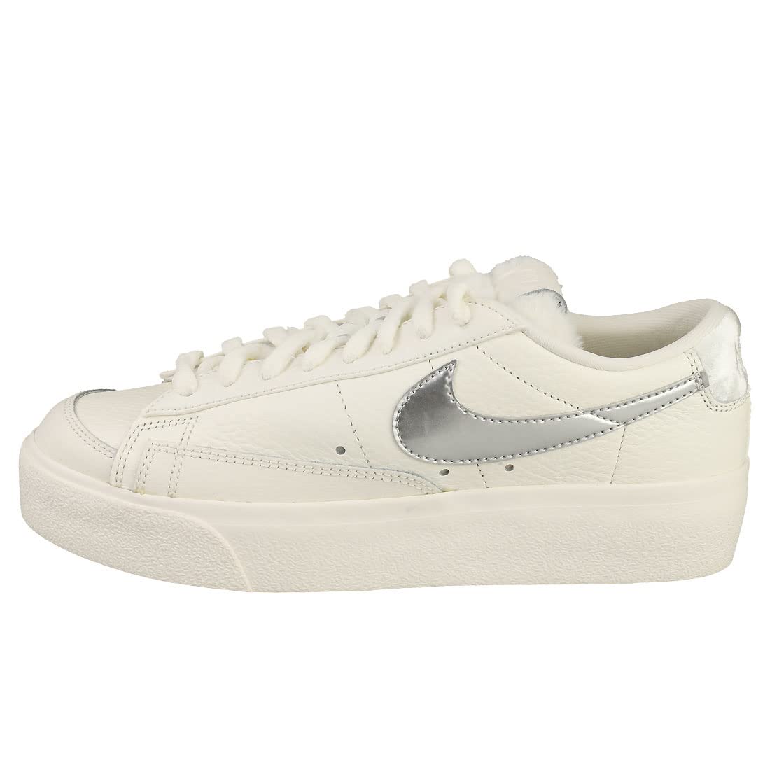 NIKE Blazer Low Fur, Zapatillas Mujer, Sail Metalic Silver, 41 EU