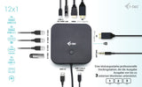 Hub USB i-Tec C31TRI4KDPDPRO100 Negro