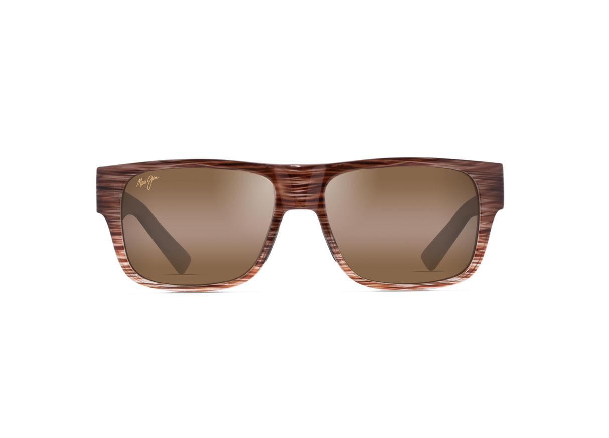 Maui Jim Keahi Gafas, Brown Stripe, 56-16-145 Unisex Adulto