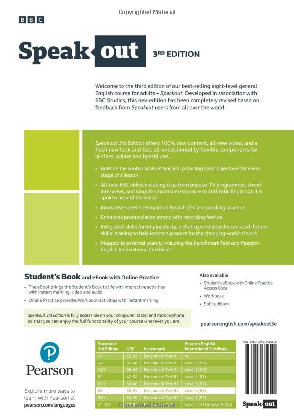 Speakout 3ed B2 Student's Book and eBook with Online Practice
