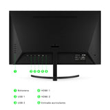 SPC Smart Monitor 27 - Monitor Android TV 27” Full HD, Altavoces Integrados, conectividad móvil, diseño Ultrafino, Mando a Distancia y Acceso a Contenido en Streaming (Netflix, Prime Video, Youtube)