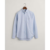 GANT Reg Oxford Shirt Camisa, Light Blue, XL para Hombre