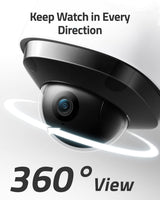 eufy Security Cámara Vigilancia WiFi Exterior Floodlight CAM 2 Pro, Función de Giro e inclinación de 360°, 2K Full HD, iluminación Inteligente, Impermeable, IA en el Dispositivo, sin Tarifa mensual