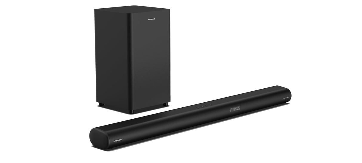 Grundig DSB 3000 Dolby Atmos con subwoofer, Dolby Atmos de 3.1.2 Canales, Salida de música 580 vatios máx., Bluetooth V5.3, HDMI (eARC), Entrada óptica, Aux In, USB, Negro