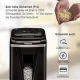 Fellowes 450M - Destructora trituradora de papel, microcorte, 9 hojas