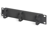 DIGITUS Juego de 10 Pulgadas - Armario de Red 12U Serie Soho Negro - Estante - regleta de enchufes - Panel de Conexiones de 8 Puertos - conmutador gigabit de 8 Puertos