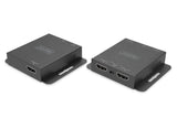 DIGITUS DS-55519 Extensor HDMI – UHD 4K 30 Hz – 40 m a través de cable LAN – Set: emisor y receptor – Loop-Out, infrarrojos IR – HDMI 1.4 y HDCP 1.4